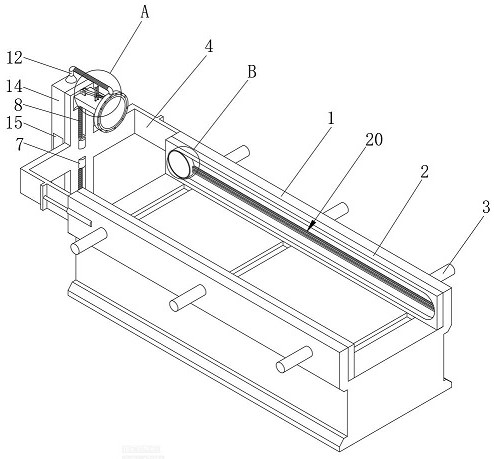 Steel structure end processing device for building