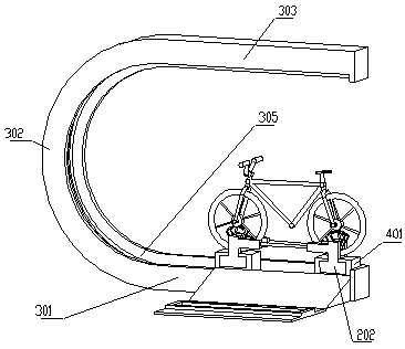 Bicycle parking and picking device