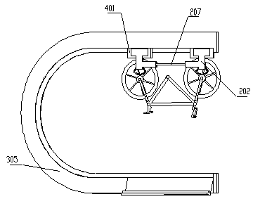 Bicycle parking and picking device
