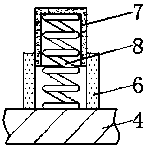 Cushioning and damping device for logistics transportation