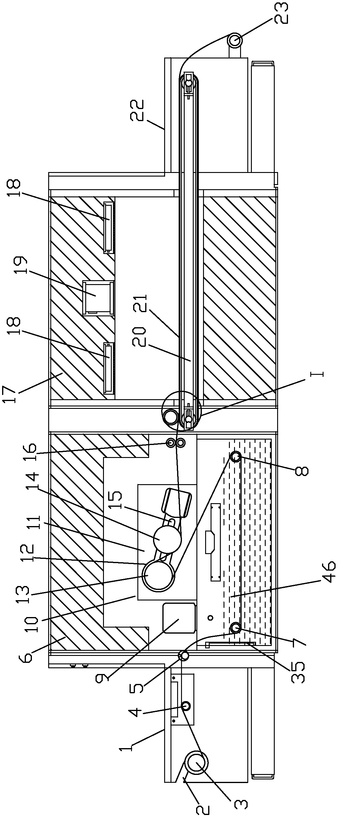 Device for textile fabric padding