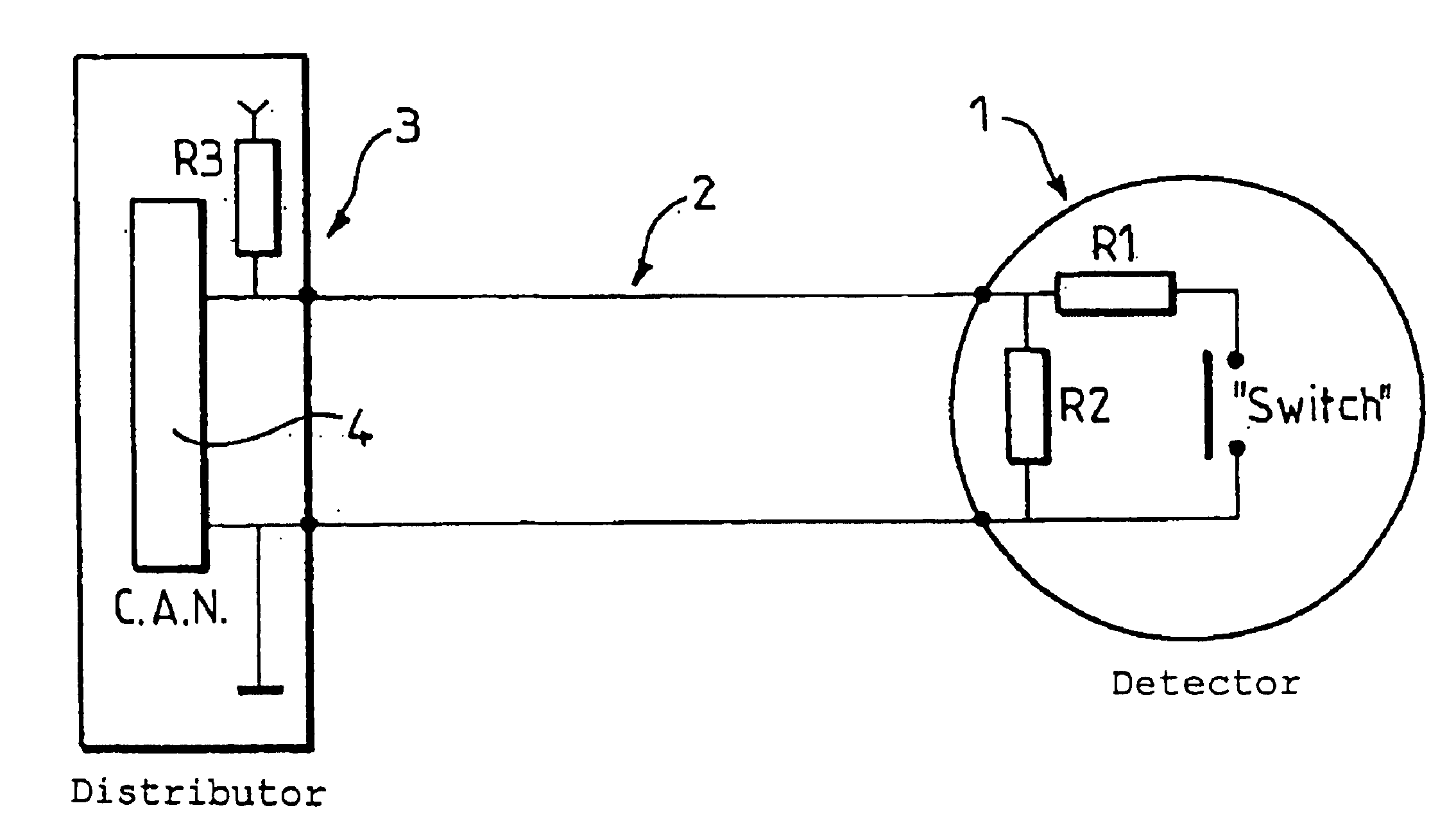 Wire-based safety device for the detection of the theft of an object to be protected and operating method