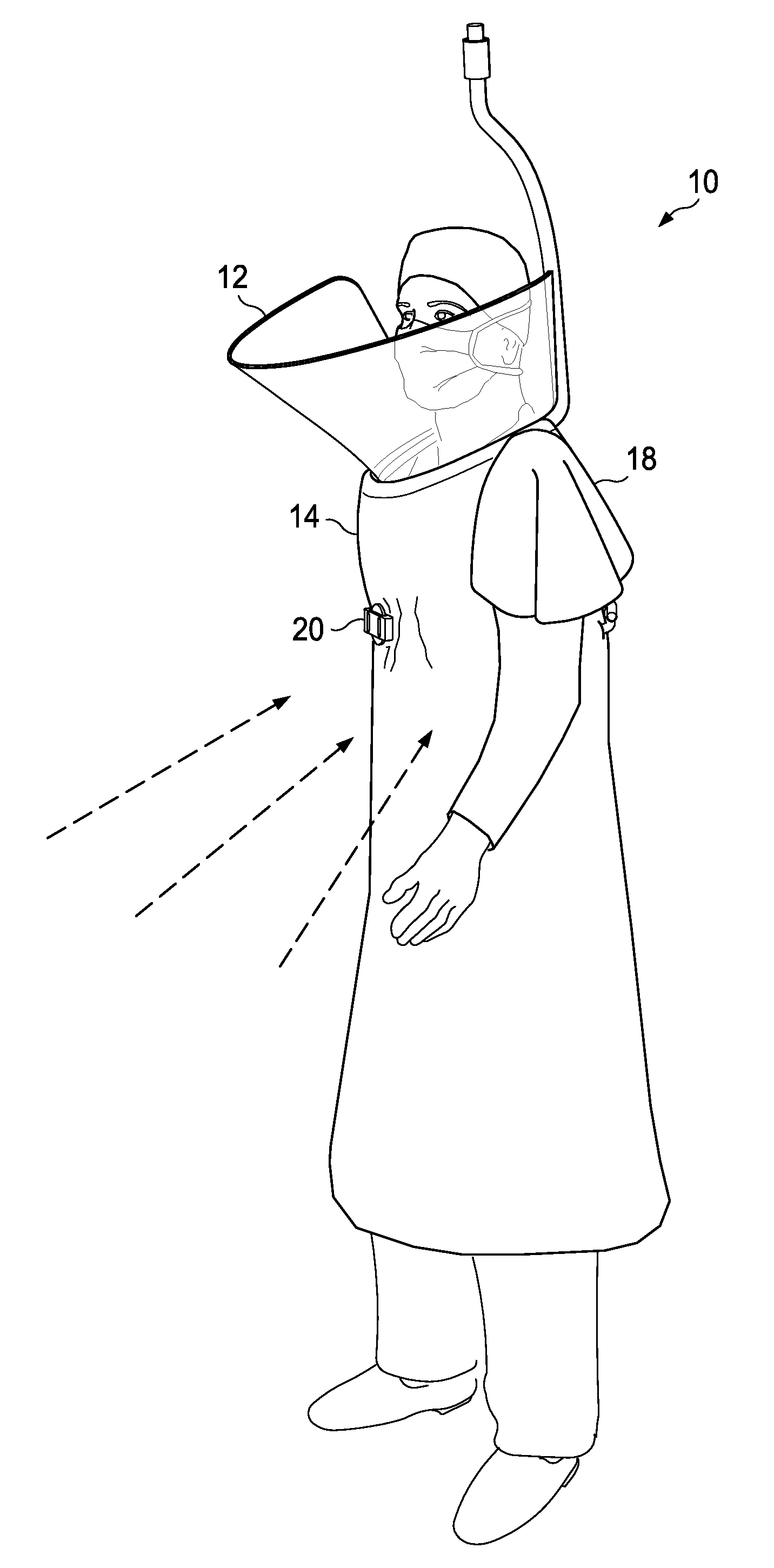 System and Method For Providing a Suspended Personal Radiation Protection System