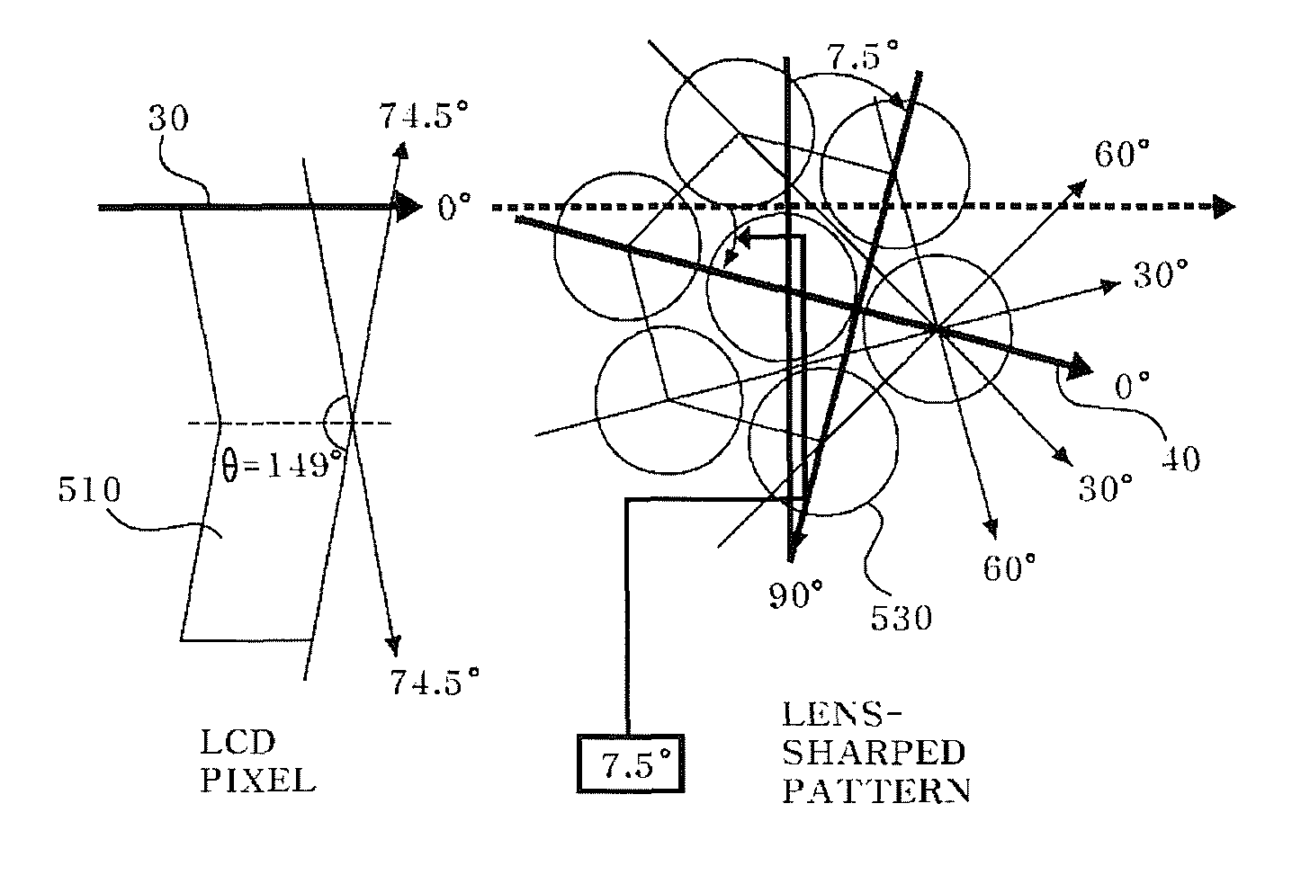 Regular pattern optical sheet