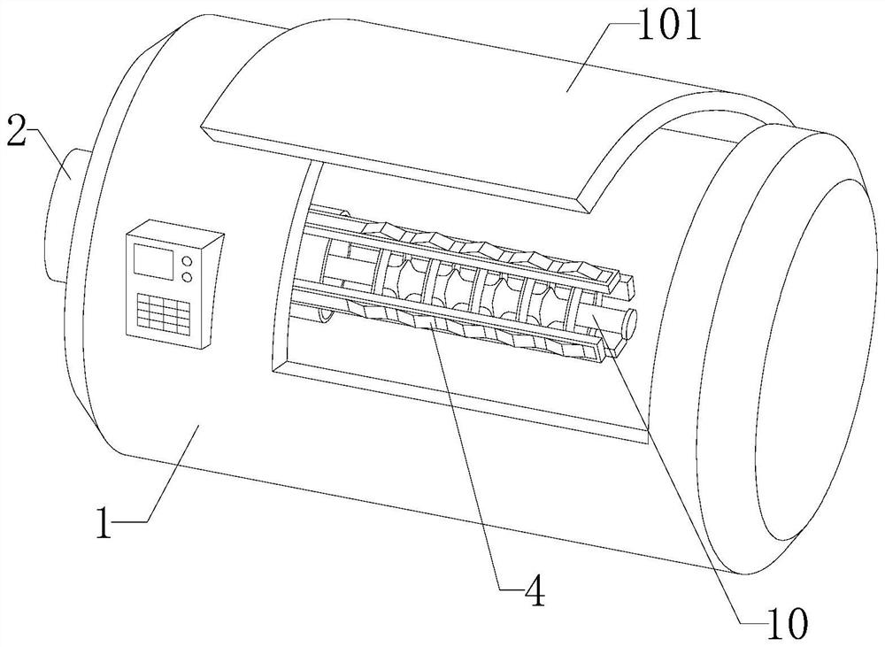 Equipment for improving coercive force of sintered neodymium-iron-boron magnet