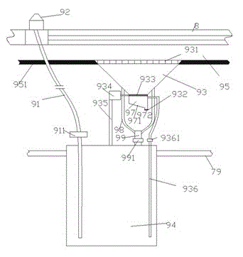 Municipal bridge guardrail cleaning device driven by motor to lift and using method thereof