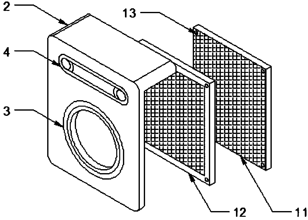 Air purification device with conveniently-replaced filter element