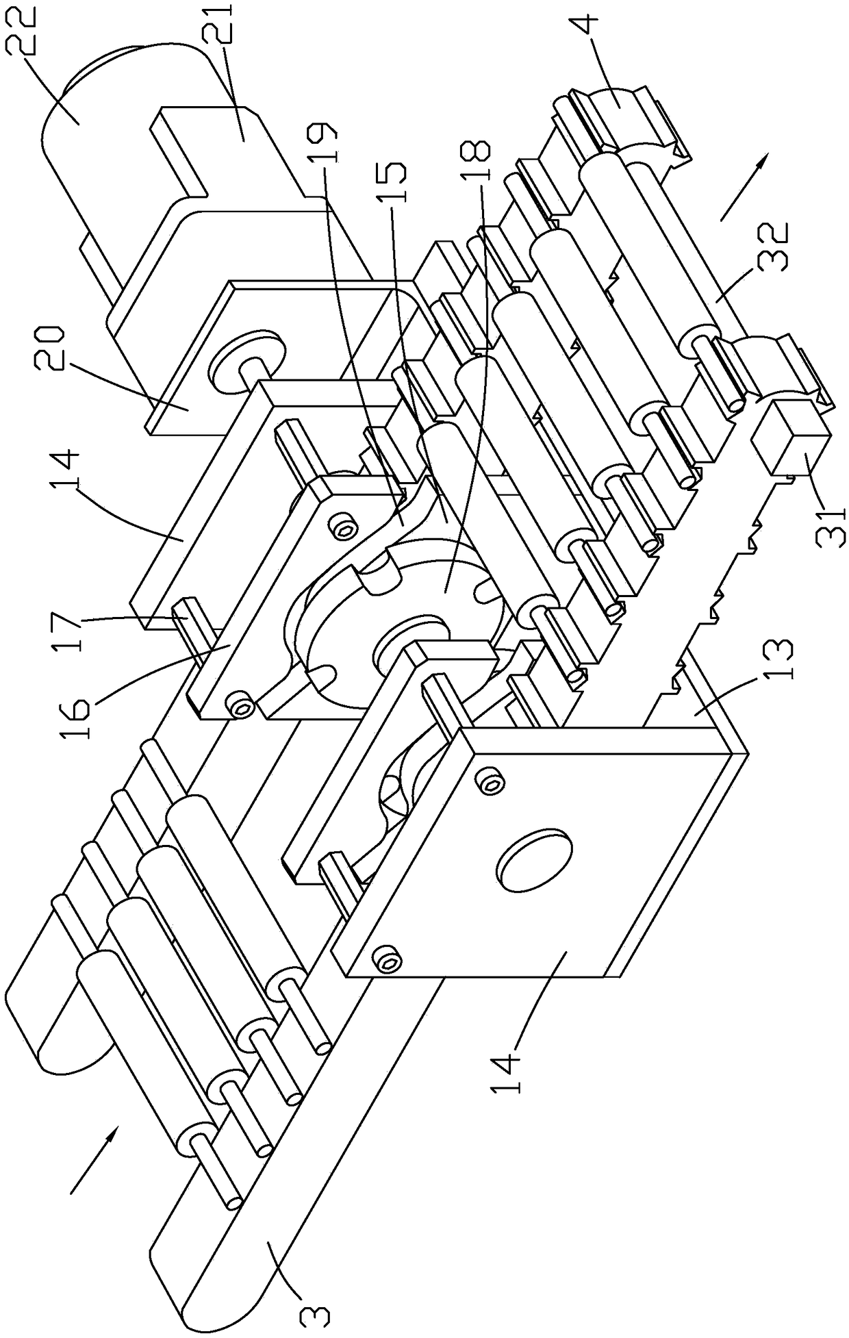 Cloth conveying device used for textile machine