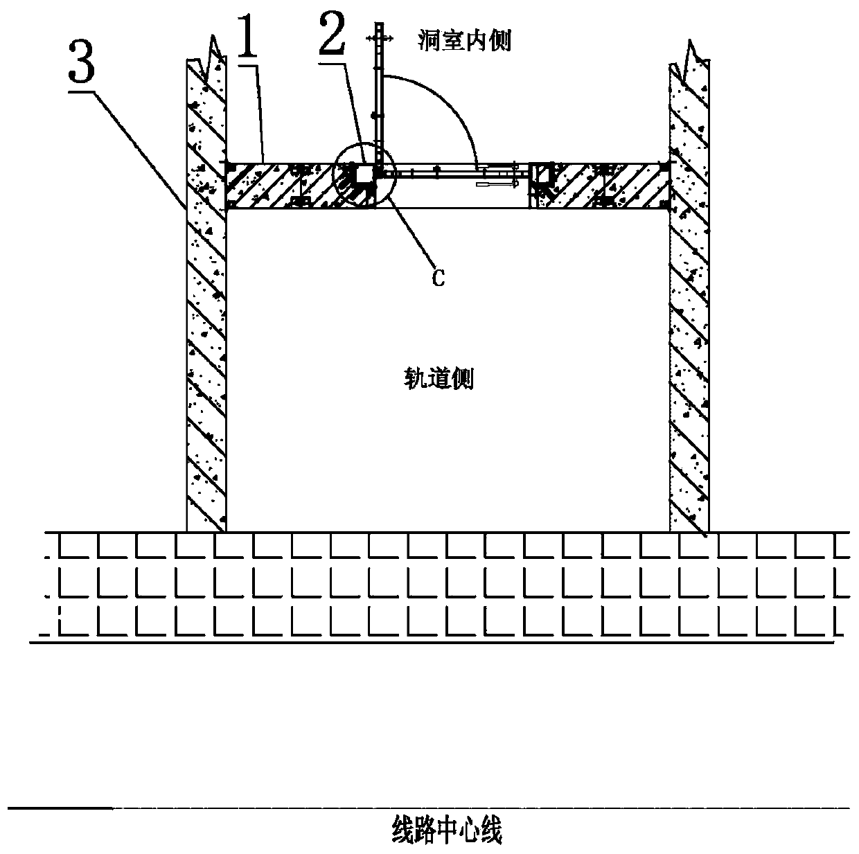 High-precision high-strength door frame wall for assembly protective door