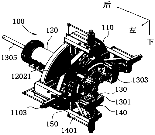 Inner and outer arc-shaped template linkage mechanism and equipment for steel tube bearing and flaring mouths