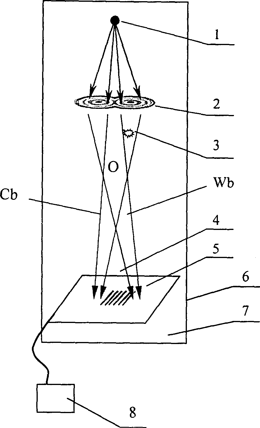 Device for recording off-axis X-ray hologram