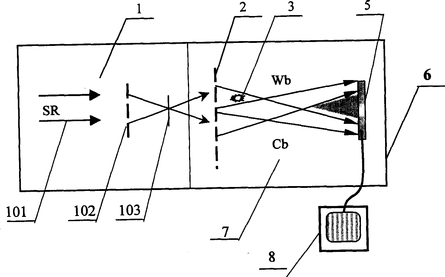 Device for recording off-axis X-ray hologram