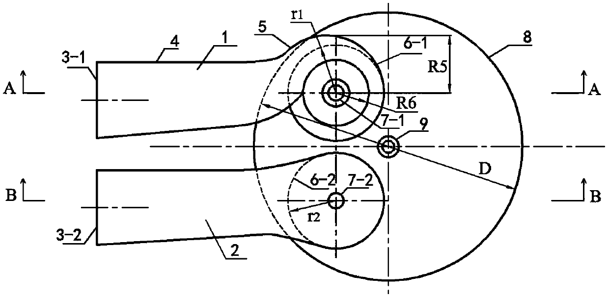 Composite gas inlet path of modifying gasoline ignition engine based on diesel engine