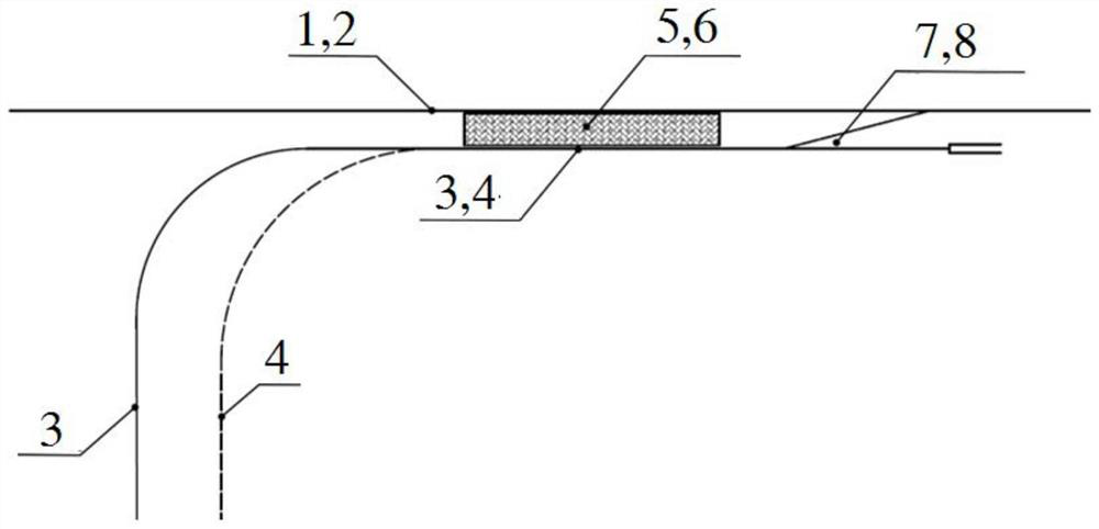 Laminated rail connection station for urban rail transit