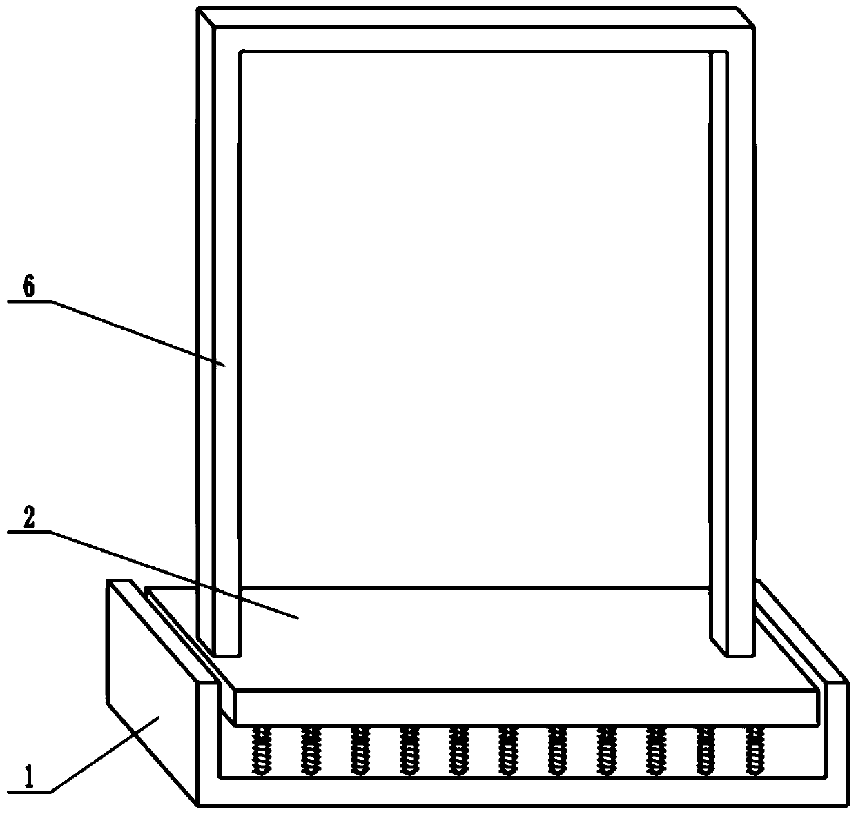 Polishing device for galvanized iron alloy door machining