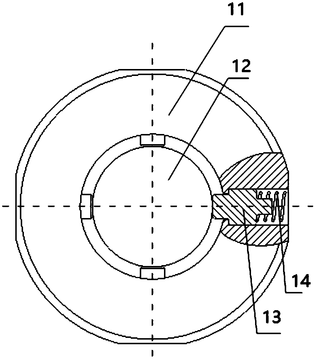 Six-dimensional dynamometry platform with embedded self-aligning decoupling dynamometry branch