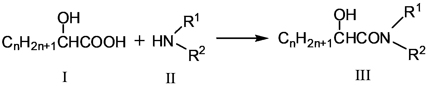 Synthetic method for N, N-disubstituted-2-hydroxyl aliphatic amide compound