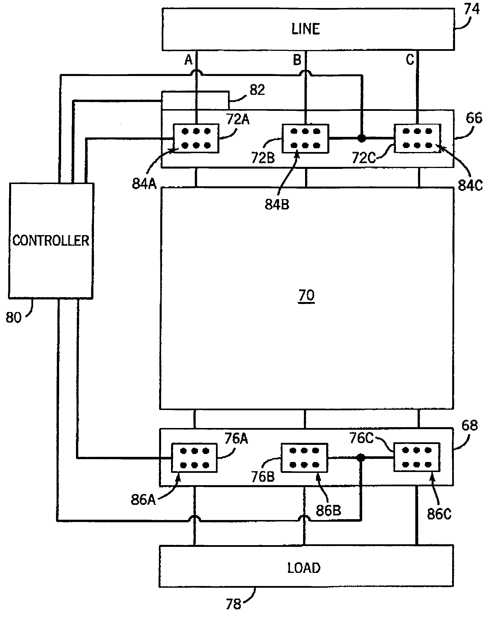 Modular contactor assembly having independently controllable contractors