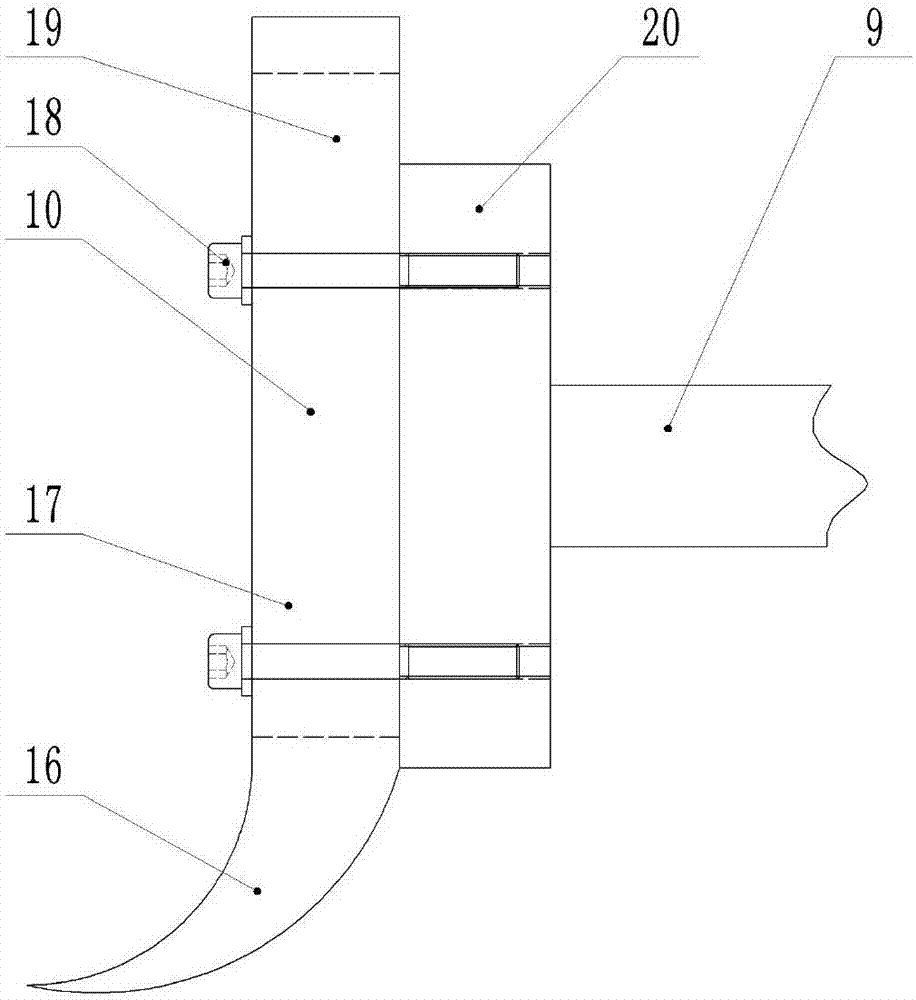 A device for sowing peas