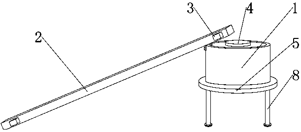 Chicken manure collecting device