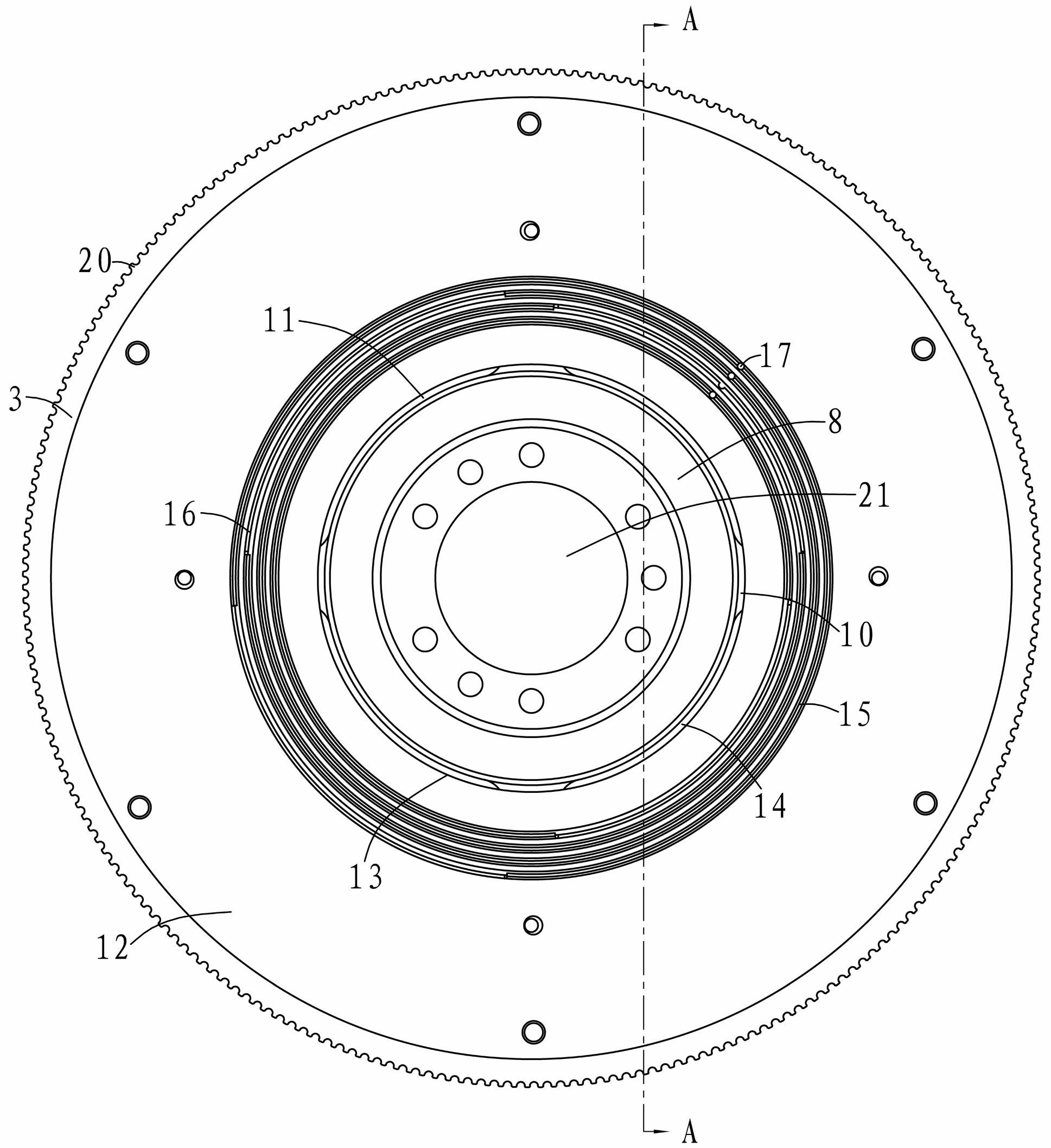 Water balance structure for machine tailstock