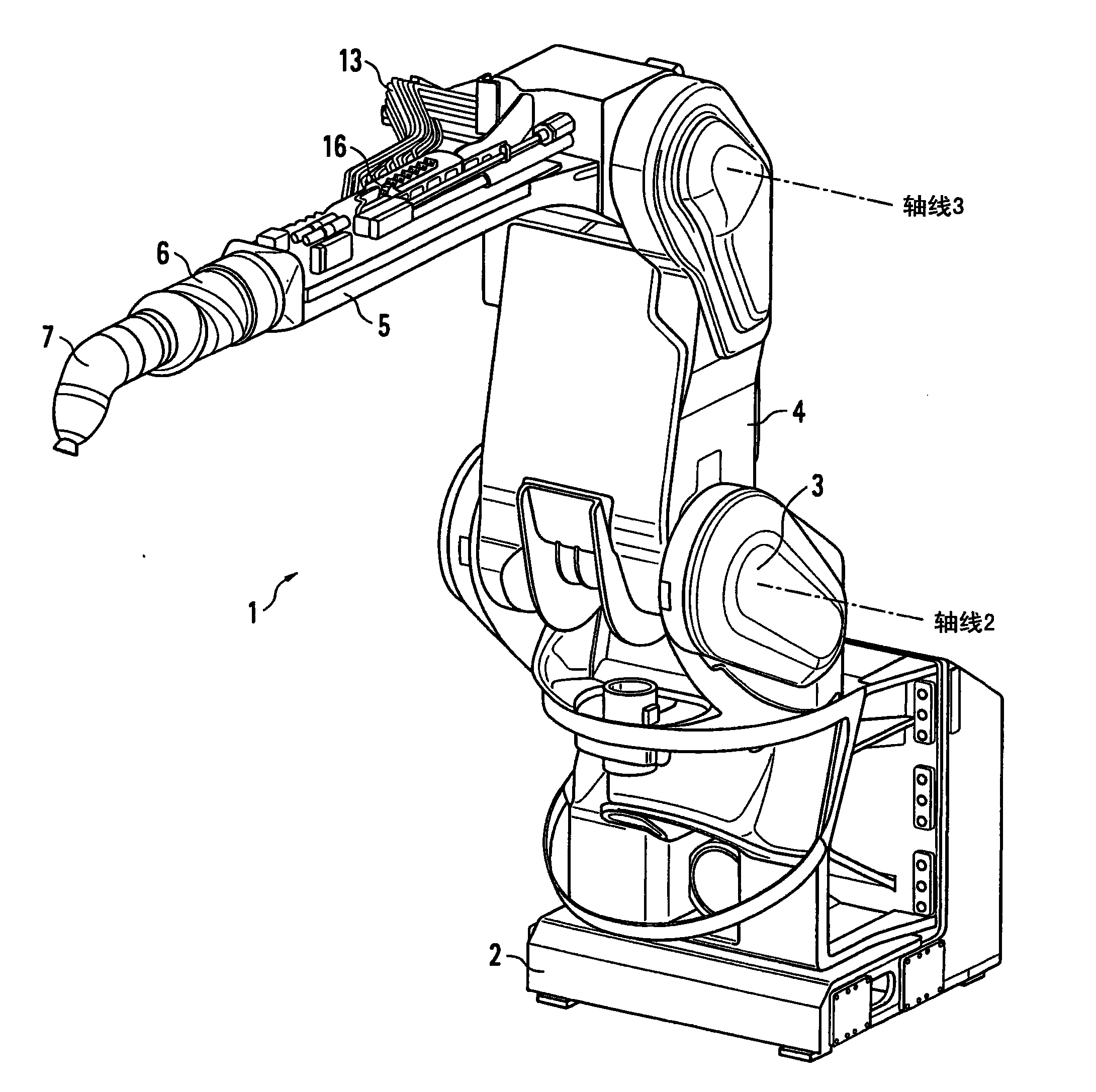 Painting robot and associated operating method
