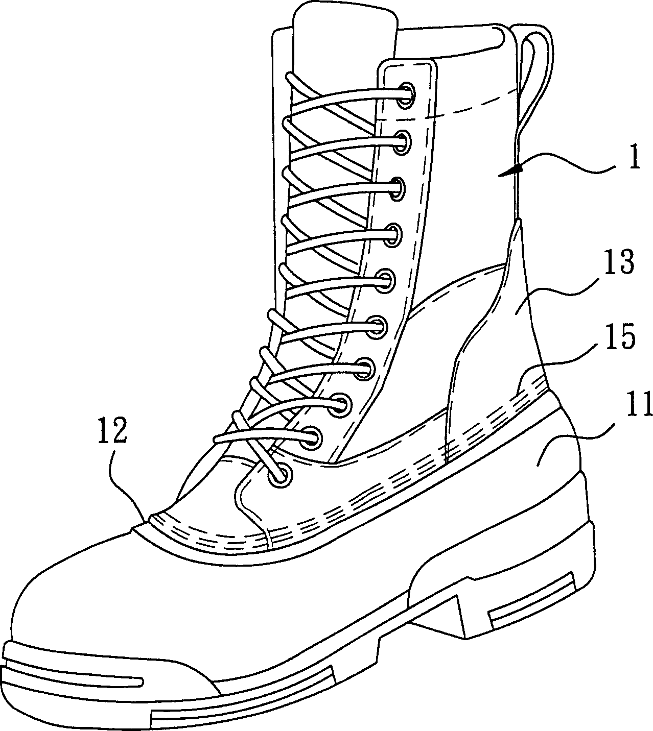 Waterproof shoes and boots and its manufacturing method