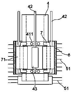 Material-saving optimized type cement pile machine