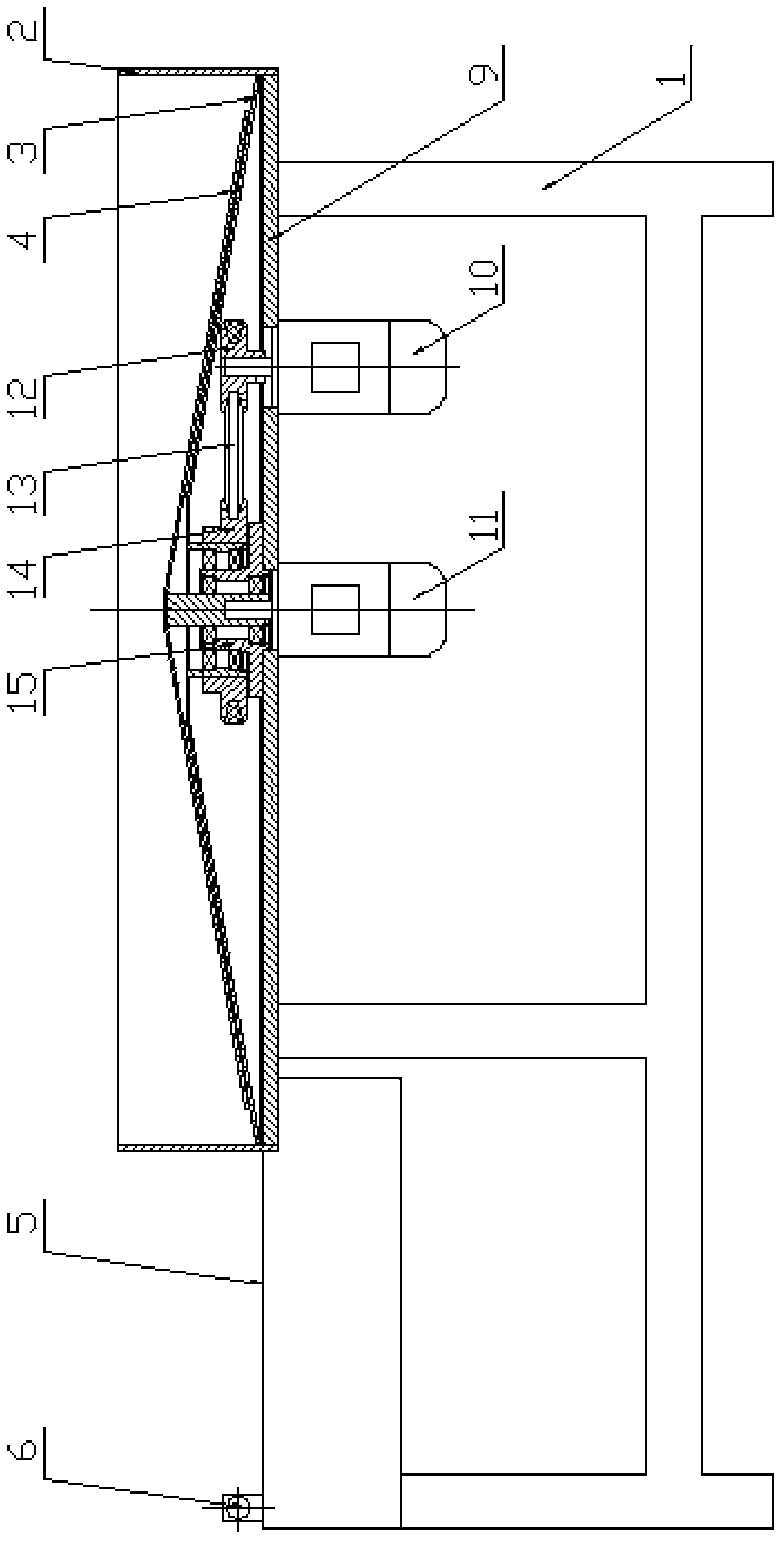 Automatic arranging device for hoses