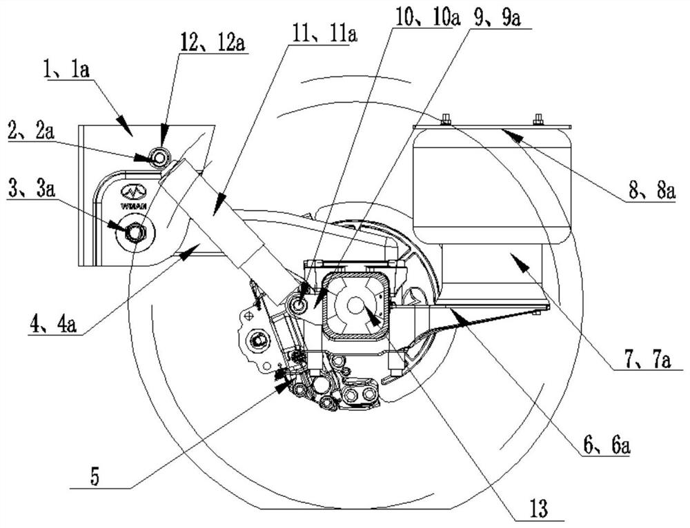 Light trailer air suspension system