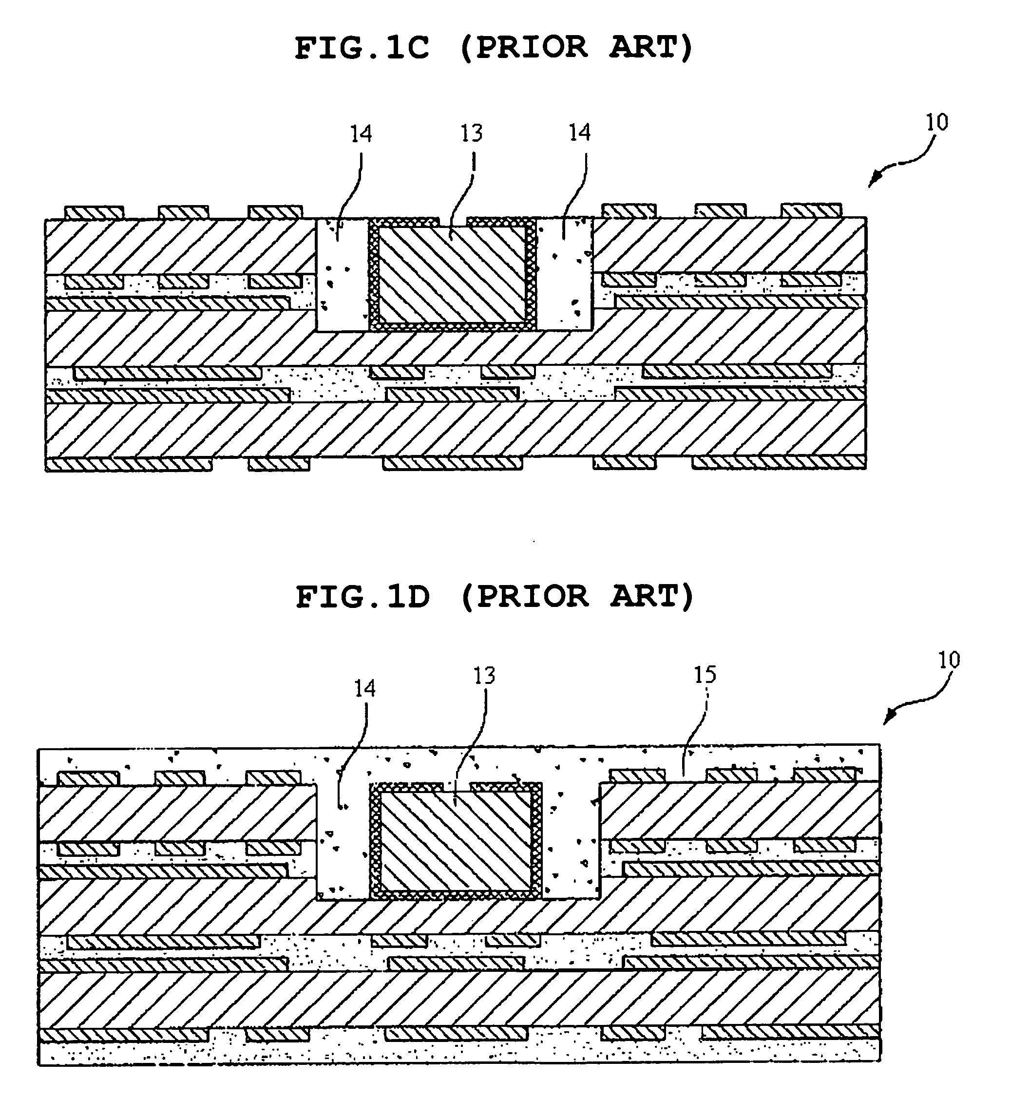 Embedded chip printed circuit board and method of manufacturing the same