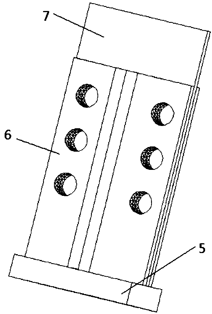 A bushing buckling-inducing brace with circumferential Y-shaped inducing units