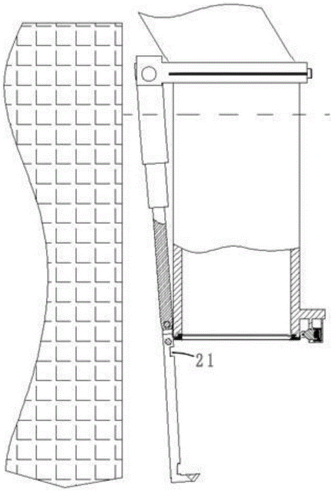 Pumping station water pumping pipe device with end port protection function and used for water conservancy projects