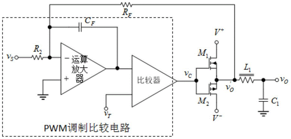 A switching linear hybrid piezoelectric ceramic drive circuit