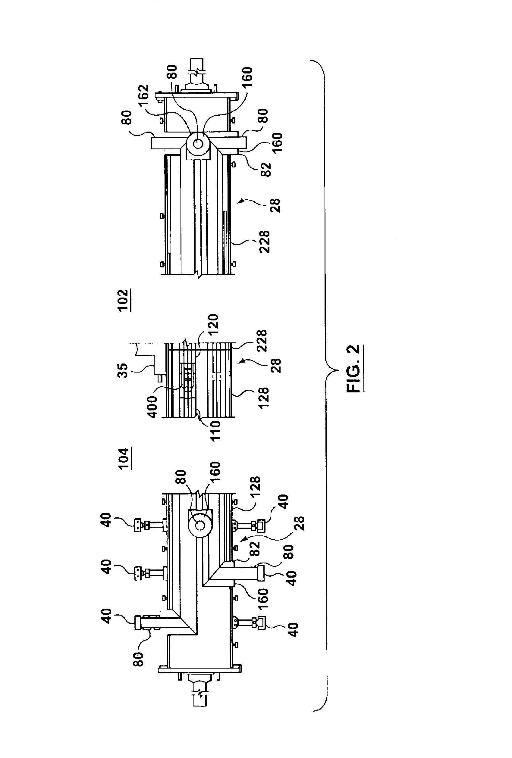 High power rotary transformer with bus duct assembly