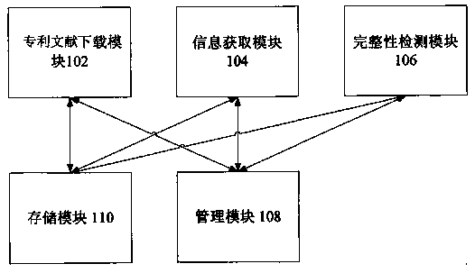 Patent literature downloading method