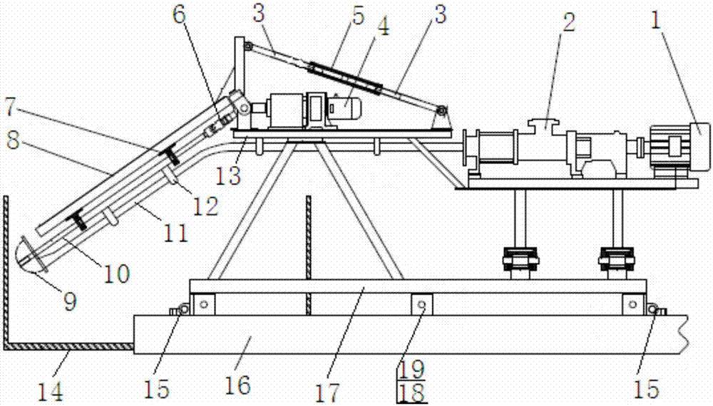 Small construction simulating device for cutter-suction type dredger