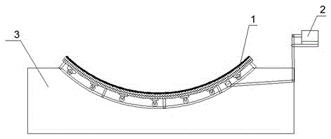 Cement-poured trough type solar condenser and tracking device