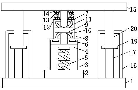 Damping and mounting structure of compressor