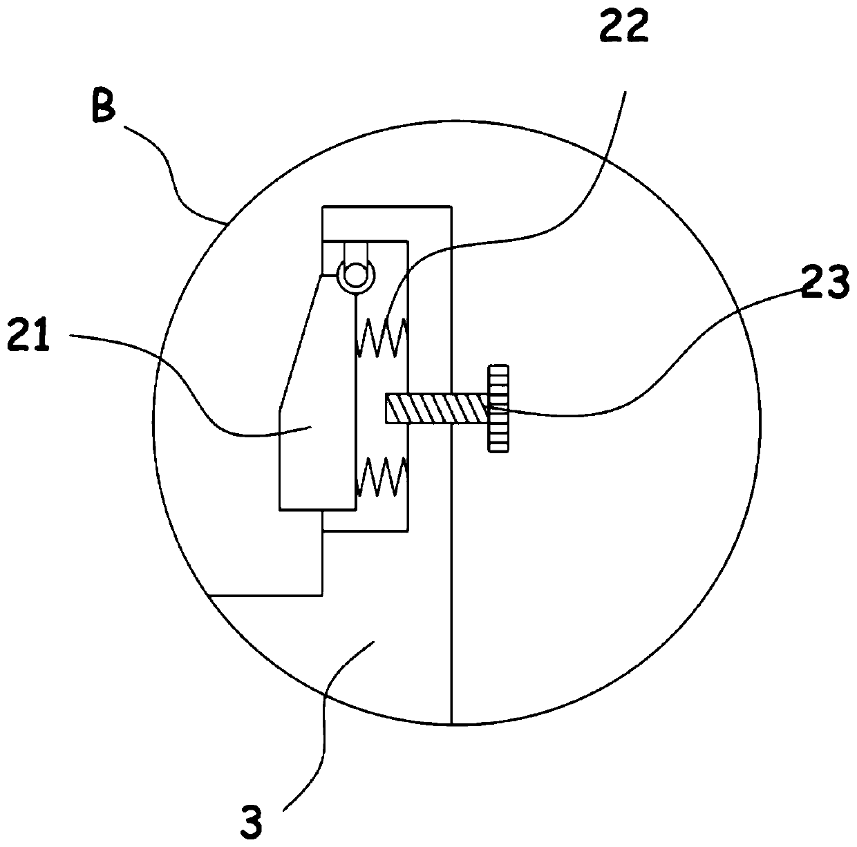 Lifting adjusting device for construction survey