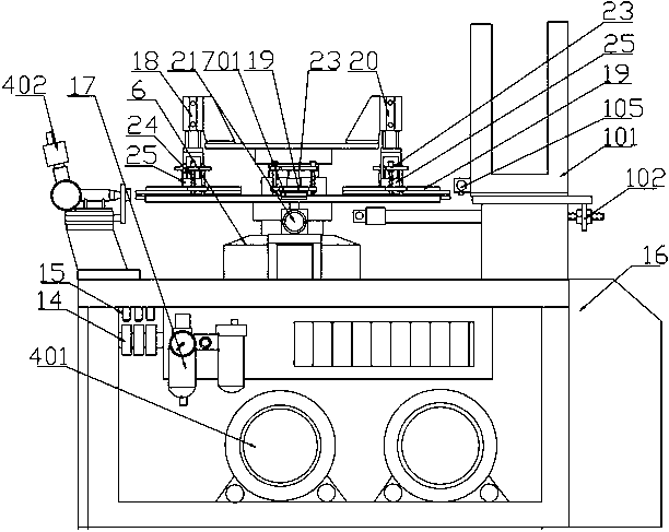 Full-automatic pen plate gluing machine