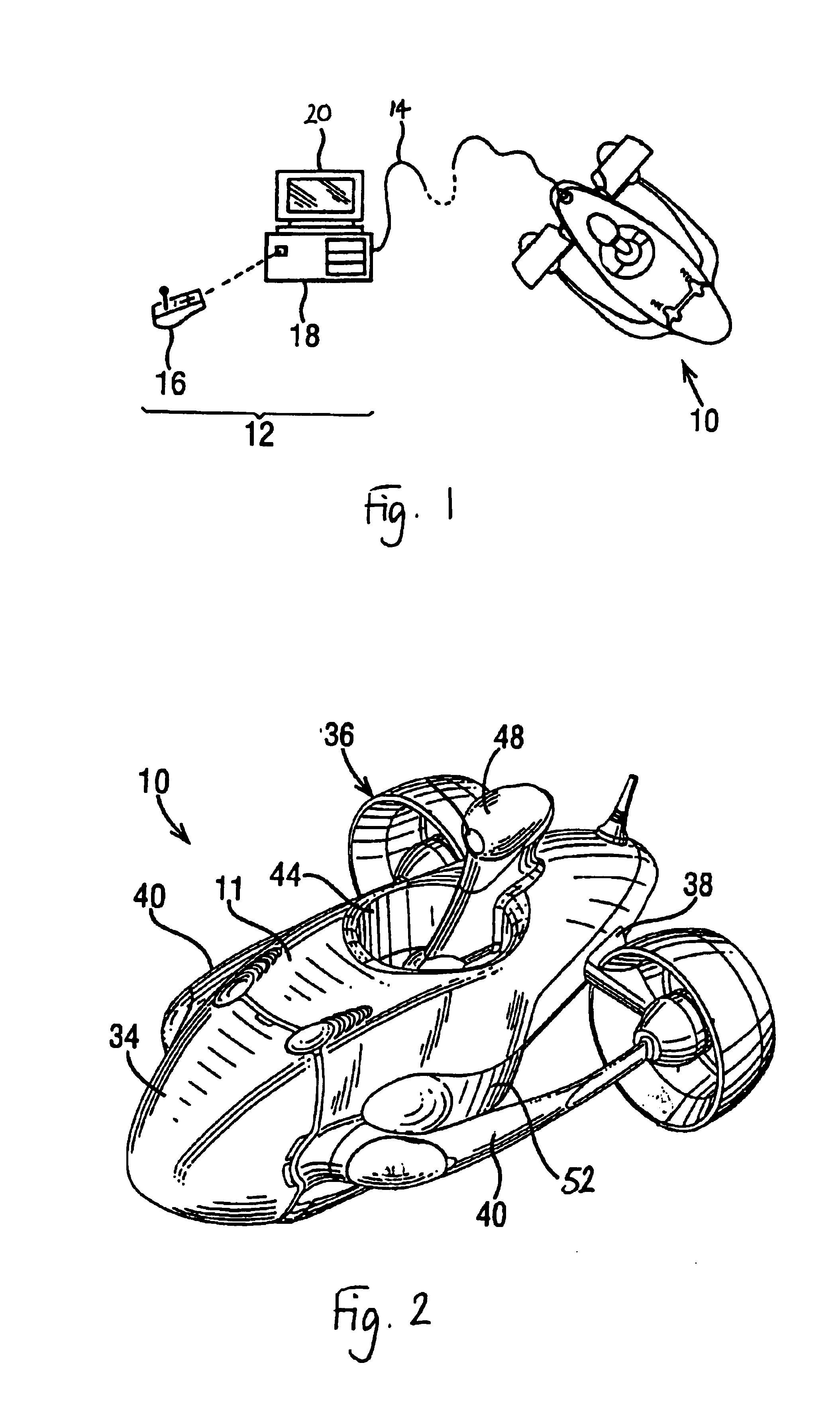 Location and movement of remote operated vehicles