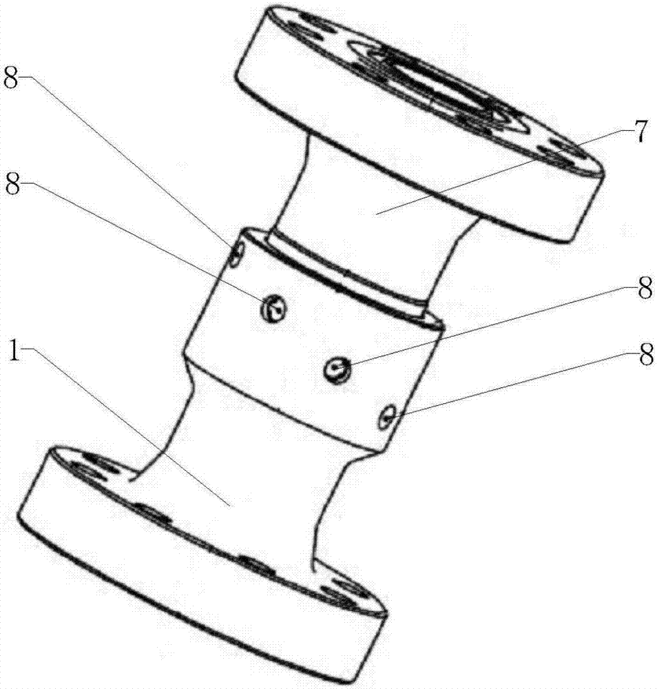 Flange connection device