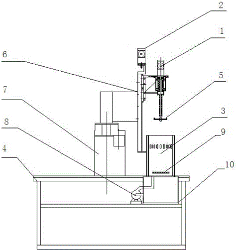 Continuous electroplating test device for simulating different linear speeds of strip steel