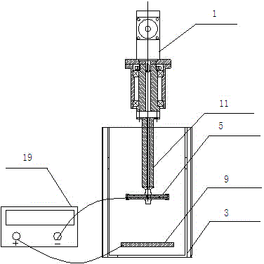 Continuous electroplating test device for simulating different linear speeds of strip steel