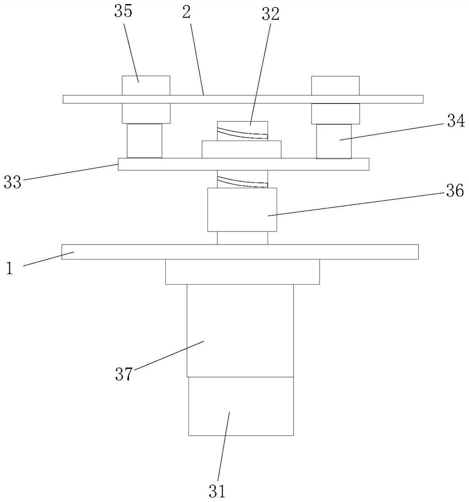 Three-coordinate image measuring instrument platform vertical fine adjustment device and implementation method thereof