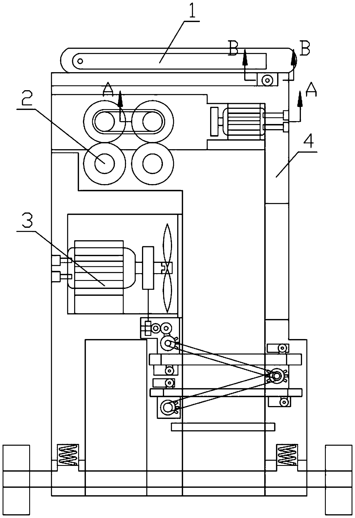 A new type of bean-beating device for agriculture