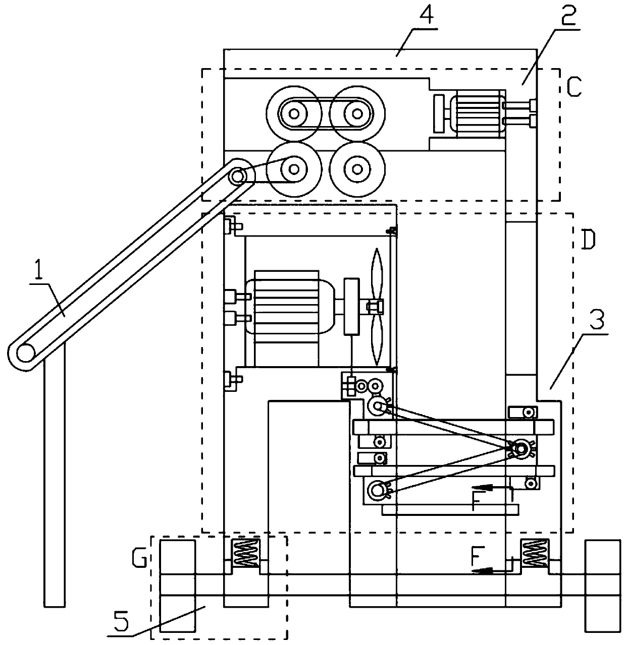 A new type of bean-beating device for agriculture