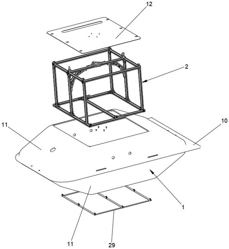 Outer cabin structure for underwater vehicle