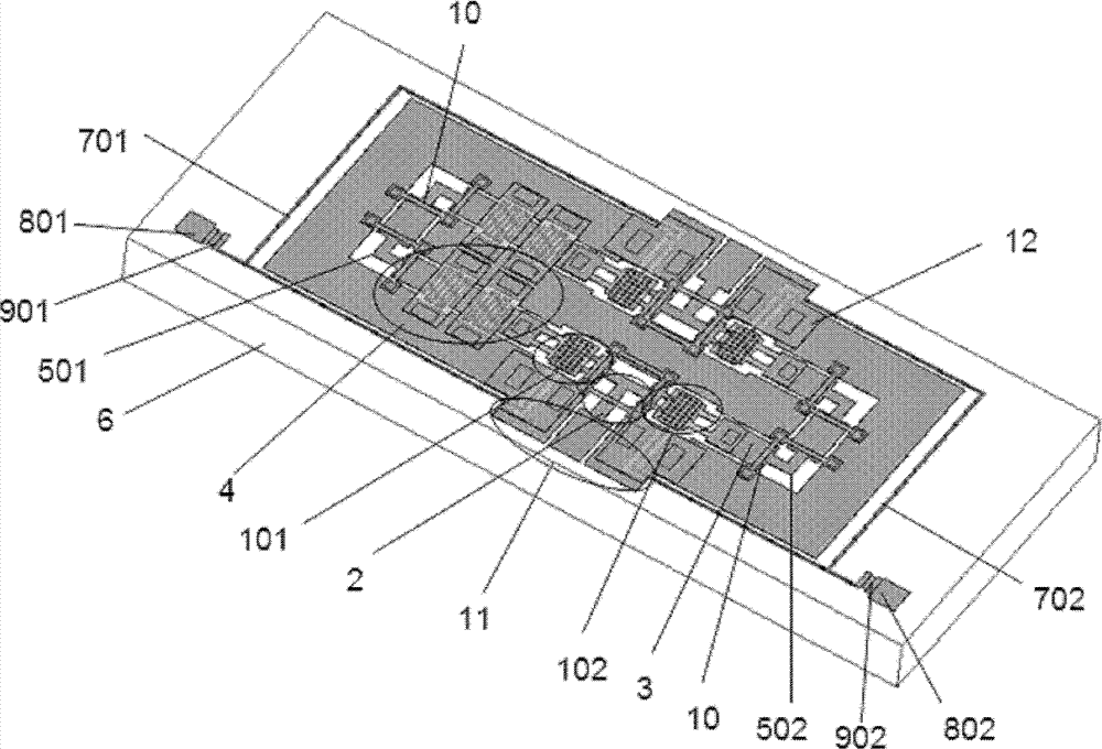 Switch linear phase shifter based on micro electro mechanical system (MEMS) capacitance and inductance phase shifting unit